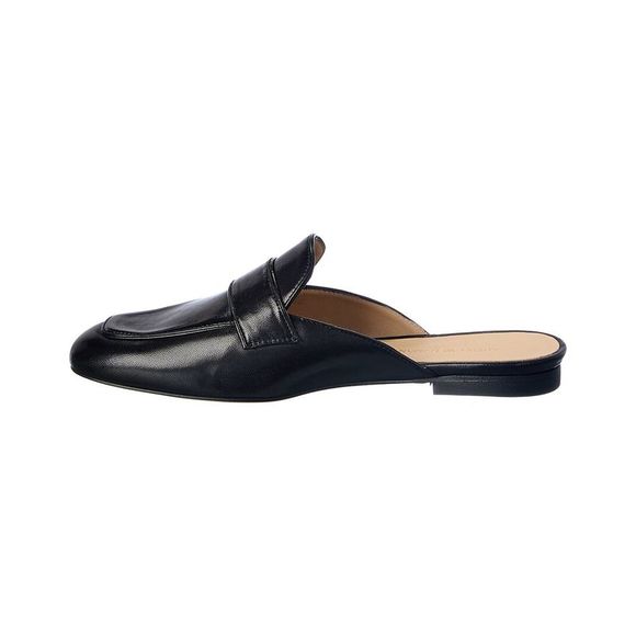 Stuart Weitzman Payson Leather Slide, Black - Picture 2 of 5